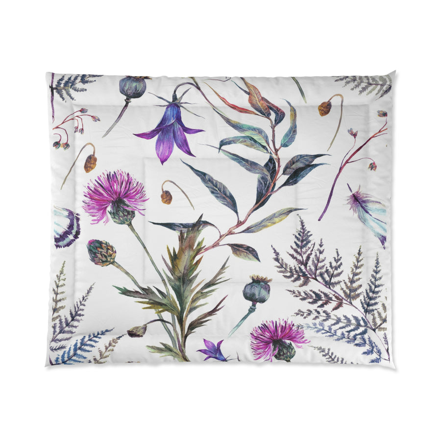 Botanical Watercolor Comforter