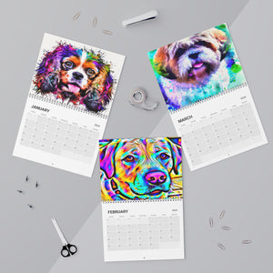 Calendar (2024) Colorful Dogs