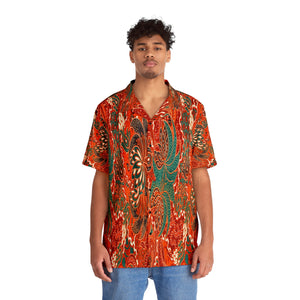 Men's Hawaiian Shirt Tropical Sunset Art Design