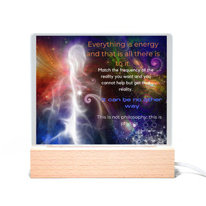 You Are a Creator Everything is Energy Wisdom of Albert Einstein Acrylic Sign for Motivation