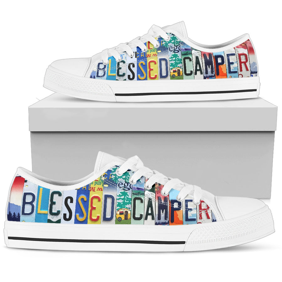 Camping- Blessed Camper Low Top