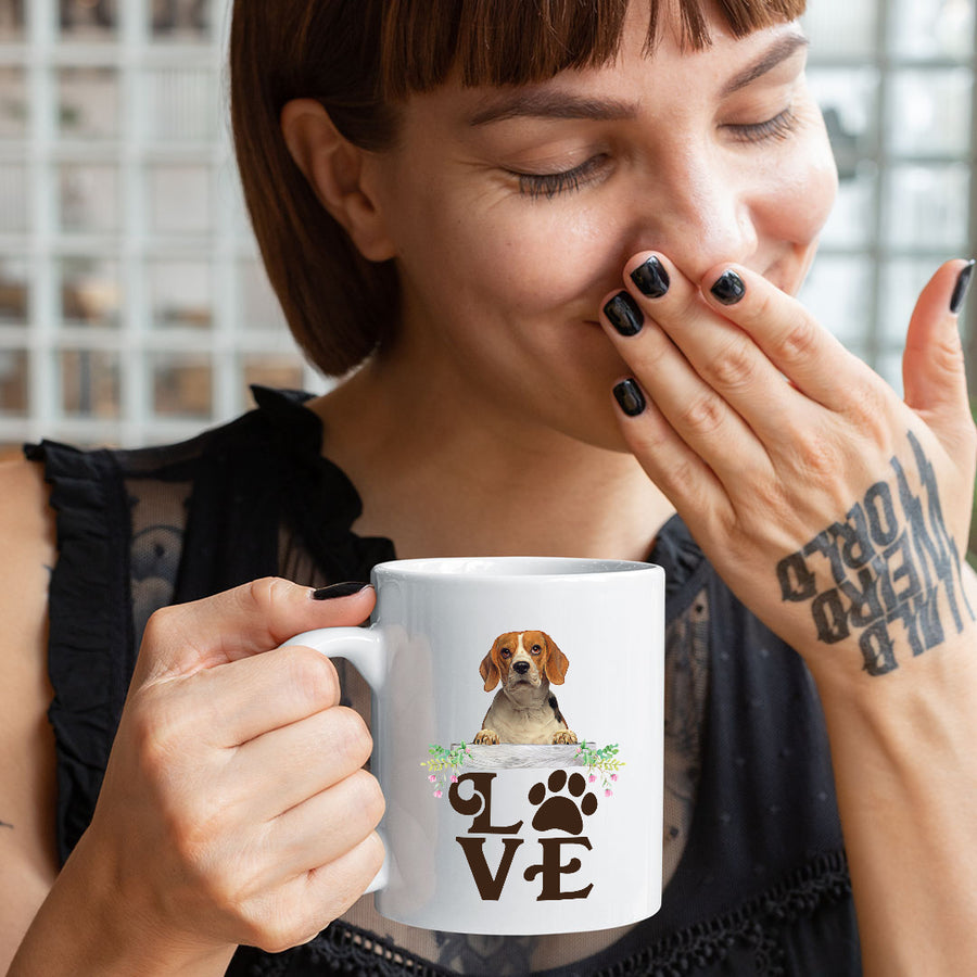 Beagle-LOVE Beagle White Coffee Mug