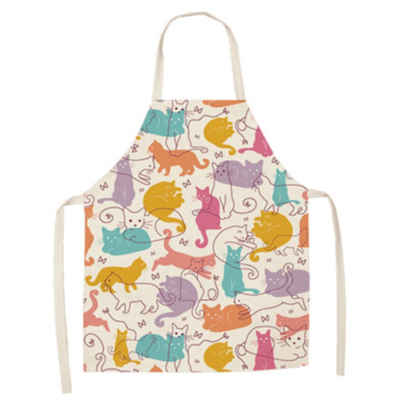 Cat Lovers Cute Cat Print Kitchen Aprons For The Awesome cook