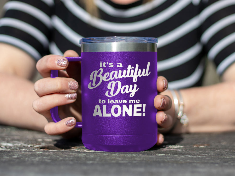 Beautiful Day - Coffee Laser Etched Tumbler