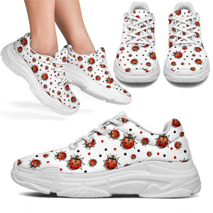 Ladybug Chunky Sneakers (White)