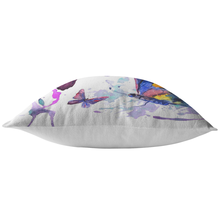 Transformation Pillows Butterfly Watercolor in Four Sizes
